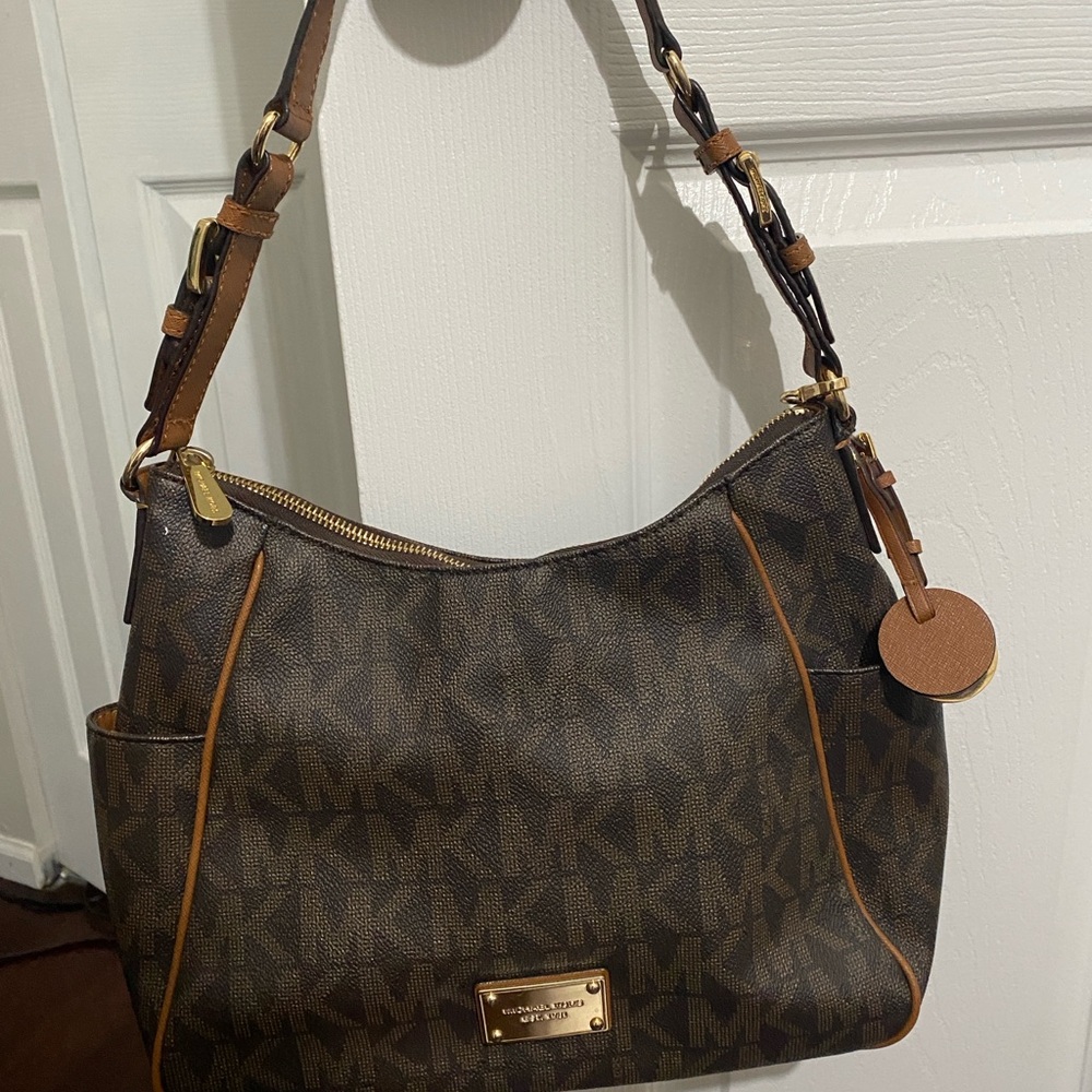 Michael Kors Brown Signature Shoulder Bag